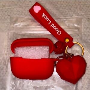 NWT Valentine’s Case with Heart Charm for AirPods Pro